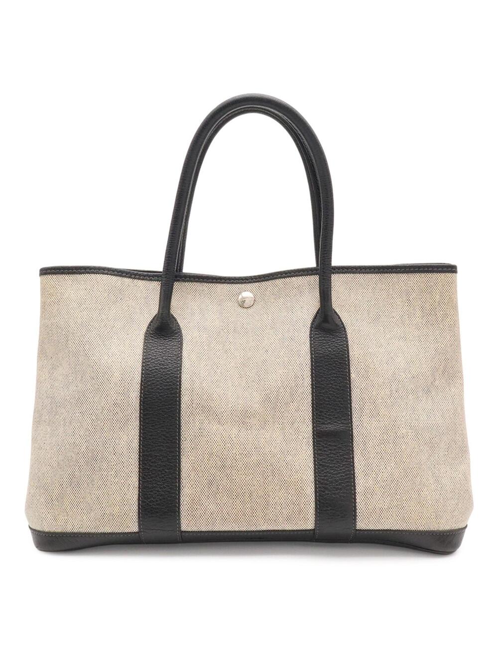Hermes Garden Party Tote Toile And #369557H19B